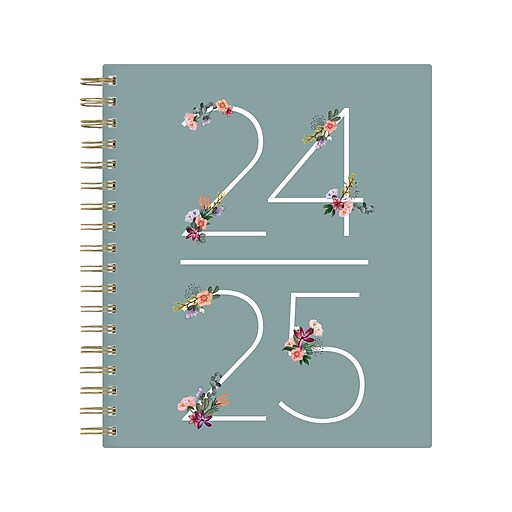 20242025 Blue Sky Greta 8" x 10" Academic Daily & Monthly Planner, Multicolor (146839) Staples