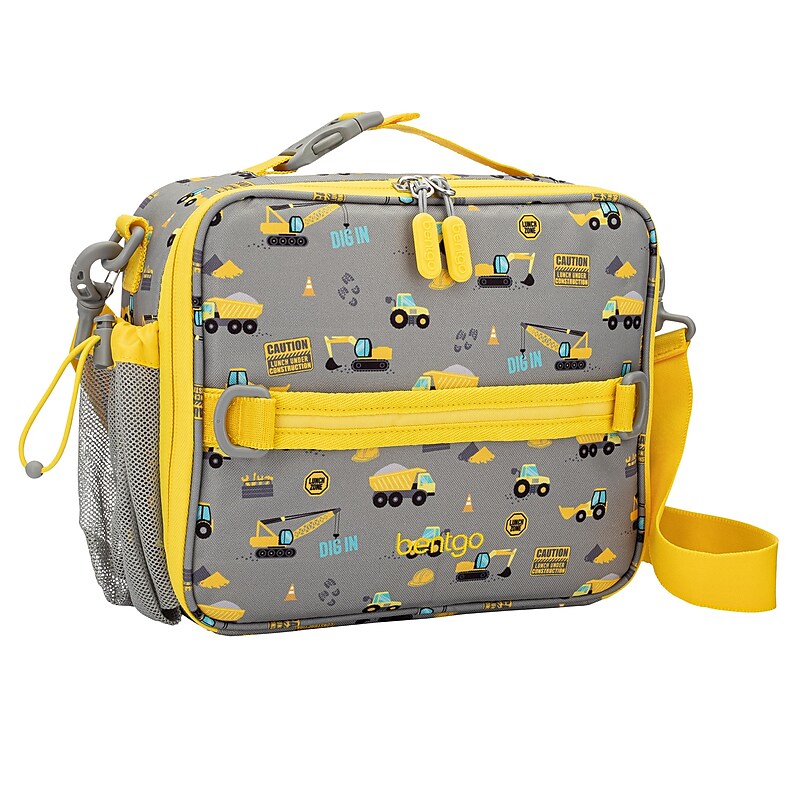 bentgo Kids Insulated Lunch Bag, Construction Trucks (BGPTBAG-CNS) image 1