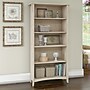 Bush Furniture Salinas 63"H 5-Shelf Bookcase with Adjustable Shelves, Antique White (SAB132AW-03)~#|#~A13EC9AF-109B-45CB-B456F58B925383B7_sc7