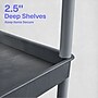 Luxor ENDURA XL 3-Shelf Utility Cart, Gray (TC111-G)~#|#~A13ECDF9-905F-42C1-B220510C4C5620E3_sc7