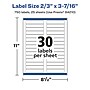 Avery Laser/Inkjet Multipurpose Labels, White, 30 Labels/Sheet, 25 Sheets/Pack (94210-RMP25)~#|#~A1400D08-3D7F-4A51-B8201D616BDD0737_sc7