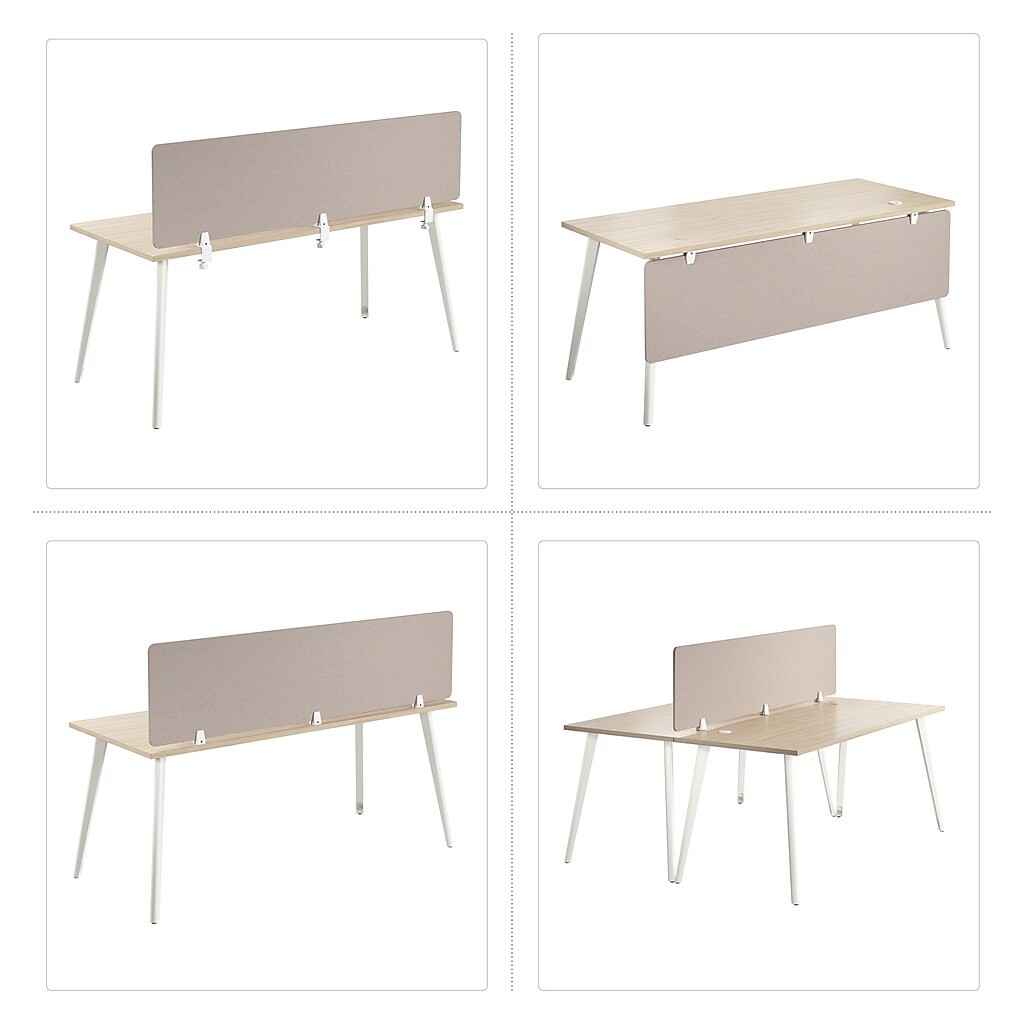 Set of four images showing different orientations of the privacy panel
