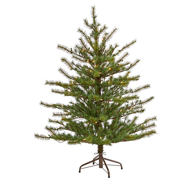Nearly Natural Vancouver Mountain Pine Artificial Christmas Tree, 4' (T1921) image 1