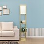 Simple Designs Etagere Organizer 62.5" Floor Lamp with Rectangular Shade, Tan (LF1014-TAN-CCLB)~#|#~A1476913-DBEA-4018-B6EFB7B63E69E9CE_sc7