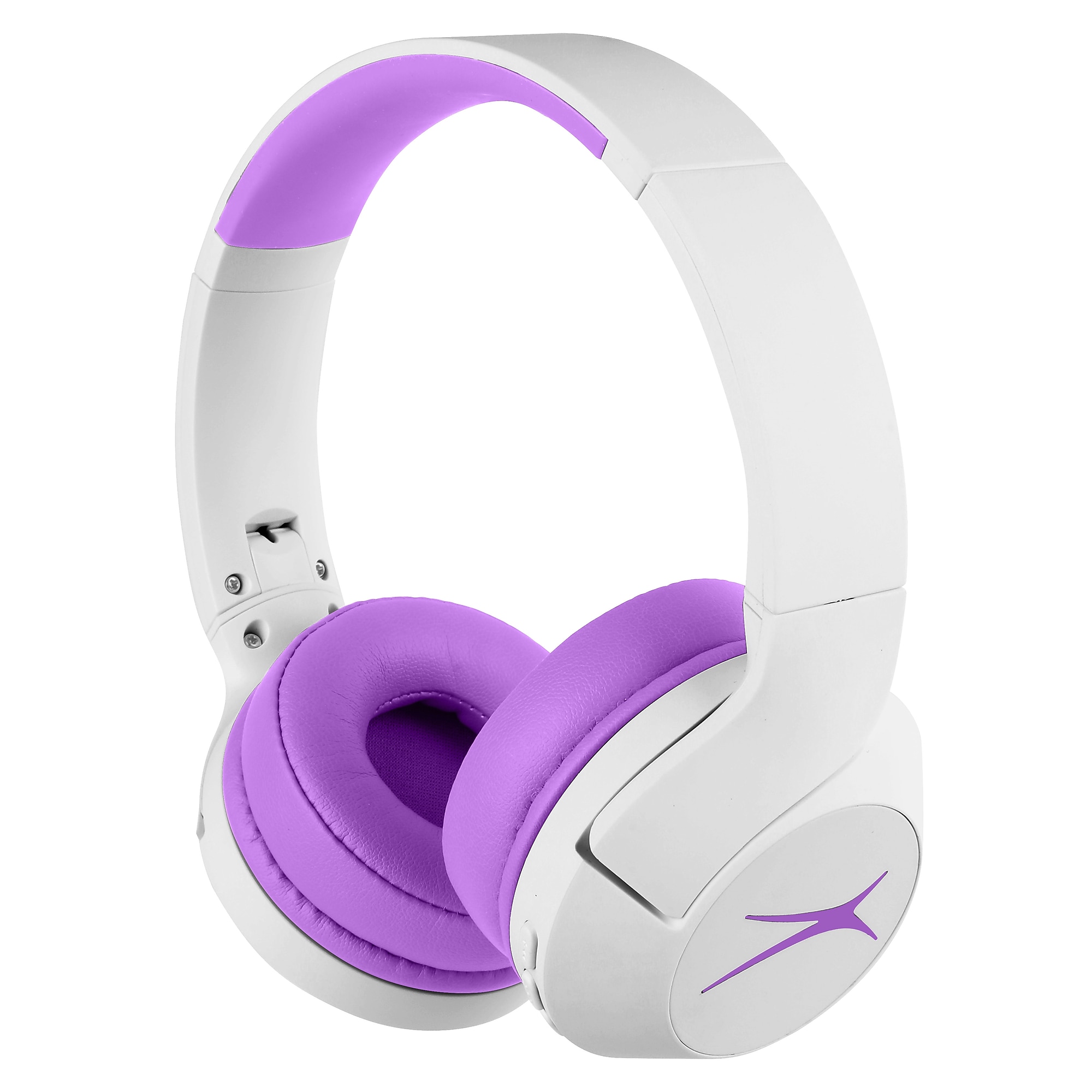 Altec Lansing Whiteout Series Wireless Bluetooth Kid Safe ANC Headphones, White/Purple (MZX4500-WOPUR) Sansujyuku sansujyuku.com