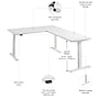Bush Business Furniture Move 60 Series 60"W L Shaped Adjustable Standing Desk, White (M6SL6078WHWK)~#|#~A148B1EB-A580-4BD8-944EB67A3A21376E_sc7