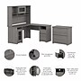 Bush Furniture Cabot 60"W L Shaped Computer Desk with Hutch and Lateral File Cabinet, Modern Gray (CAB005MG)~#|#~A150A477-C3EF-4C90-A213D6287404D4D5_sc7