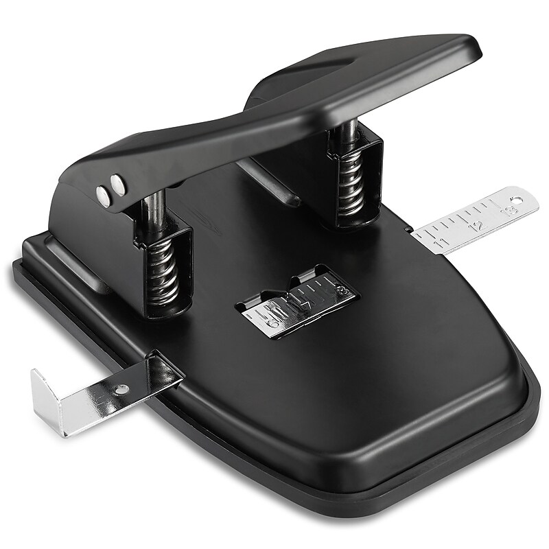 Staples 2-Hole Punch, 28 Sheet Capacity, Black (26637-CC) image 1