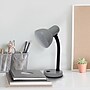 Simple Designs Basic LED Desk Lamp, 14.25", Gray (LD1003-GRY)~#|#~A1544DDC-7A3E-4B07-AB81BB5E37FF0568_sc7