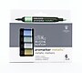 Winsor & Newton Promarker Dual-Tip Alcohol Based Marker, Metallic Colors, 6/Pack (WNX0290135)~#|#~A154D4C1-937A-4C87-BF3A1F73AC8DBDC4_sc7