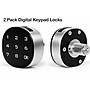 Alpine Industries Steel Electronic Keypad Locker Lock, Black/Silver, 2/Pack (701-TPL-2PK)~#|#~A157BFBB-FA9A-4490-A5F2BF774B59EFCA_sc7