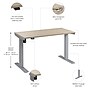 Bush Business Furniture Move 40 Series 48"W Electric Adjustable Standing Desk, Natural Elm/Cool Gray Metallic (M4S4824NESK)~#|#~A15B63EC-614D-4DA3-97E952CFEB76F4DA_sc7