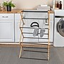 Household Essentials Bamboo Folding Clothes Drying Rack, Black (HE1200)~#|#~A15CEEDF-F59C-4E62-8A9E239746D7C4DE_sc7