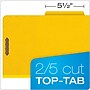 Pendaflex 60% Recycled Heavy Duty Pressboard Classification Folder, 2-Dividers, 2 1/2" Expansion, Legal Size, Yellow, 10/Box~#|#~A16D1EF0-E06E-4CB0-BC76E4C249E88C84_sc7