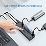 4XEM 10-Port USB 3.0 Power Switch Data Transfer Hub, Gray (4XH710)~#|#~A176E773-F9BA-4AF7-BCD5DB3383DB7F25_sc7