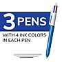 BIC 4-Color Retractable Ballpoint Pens, Medium Point, 1.4mm, Assorted Ink, 3/Pack (14540)~#|#~A177591E-BED7-4561-B9FB2A82CE66E0E0_sc7