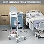 Mount-It! MedHub Height Adjustable Mobile Laptop Cart with Anti-Theft Bar, Storage, and Locking Wheels, White/Grey (MI-16030)~#|#~A1777BDD-7F22-40CD-BA56FC566D1B22D6_sc7
