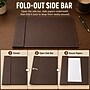 SUM Anti-Slip Faux leather Desk Pad with Side Rail, 34.5" x 24", Brown (OSCDPD001)~#|#~A179D3F2-C018-4085-995D083B7611A8C7_sc7