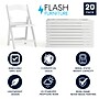 Flash Furniture HERCULES™ Vinyl Armless Folding Chair, White, 20/Pack (20L3L1WHITE)~#|#~A17A2367-BFA2-43CD-9DD487269C6F5C24_sc7