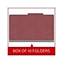 Medical Arts Press Pressboard Classification Folder, 1 Divider, 2" Expansion, Legal Size, Dark Red, 10/Box (DV-T52-14-3ARD)~#|#~A17C11E0-71DA-4C02-8EA42709ECEDD901_sc7