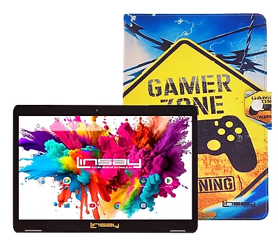Linsay Octa Core 10.1″ Tablet, 128GB Storage, Android 15, Bundled with Gamer Shape Case and Stylus Pen (F10XIPGCGA) Sansujyuku sansujyuku.com