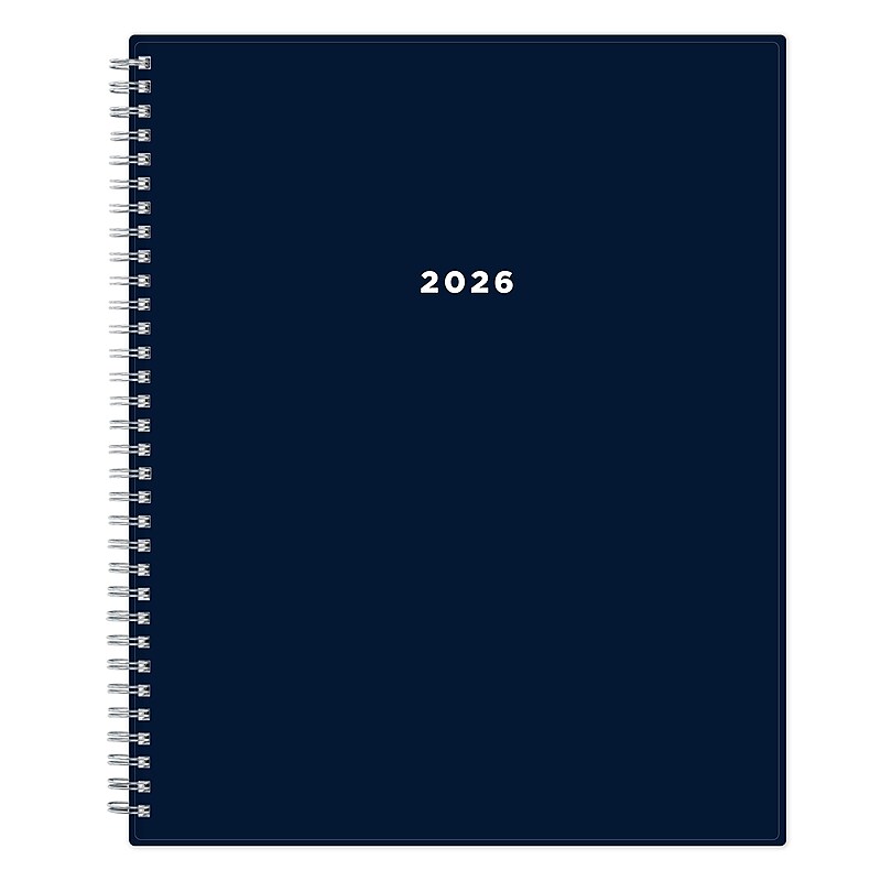 2026 Blue Sky 8.5" x 11" Calendar Year Weekly & Monthly Planner, Plastic Cover, Assorted Colors (156218) image 1