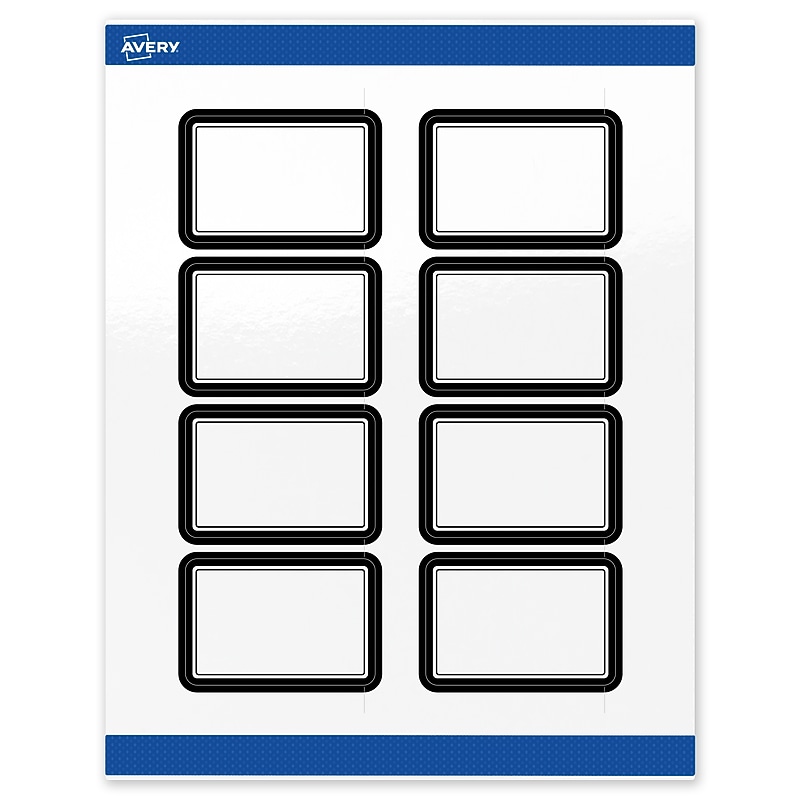 Avery Laser/Inkjet Rectangle Multipurpose Labels, 2" x 3", White, 80/Pack (S00-DKZ) image 1