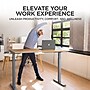 Uncaged Ergonomics Rise Up Electric Adjustable Height Standing Desk with Natural Bamboo Desktop Gray Frame (Rugb)~#|#~A182DEB1-A403-4847-8DF95EE558BE9826_sc7