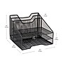Mind Reader Metal Desktop Organizer Vertical File Holder Paper Letter Tray, Black (MESHBOX5-BLK)~#|#~A18432EF-8582-4BEE-B722AD6908431570_sc7