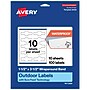 Avery Cigar Laser Multipurpose Labels, 1.5" x 3.5", White, 100/Pack (19479399164)~#|#~A18F0BD0-B3DA-49AF-996912692843C027_sc7