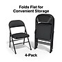 Staples Luxura Faux Leather Folding Chair, Black, 4/Pack (51504)~#|#~A190A63A-7B8A-48DB-83877D83EC7A7673_sc7