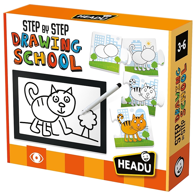 Headu Step by Step Drawing School, 10 Pages (HDUIT21062) image 1
