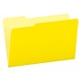 Pendaflex Recycled File Folder, 1/3-Cut Tab, Legal Size, Yellow, 100/Box (1531/3YEL)~#|#~A1990D2D-E007-4A6D-8BC92AB8133E878A_sc7