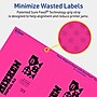 Avery Laser/Inkjet Rectangle Multipurpose Labels, 4" x 3", Neon Magenta, 80/Pack (94252)~#|#~A19B8B86-0911-4218-BC92BA09C361C46F_sc7