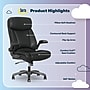 Serta Torrington Ergonomic Polyurethane Big & Tall Chair, 400 lb. Capacity, Black (52399-BLK)~#|#~A19D1647-6273-4A43-A6D0CD31FA789635_sc7