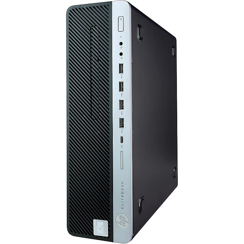 HP EliteDesk Refurbished Desktop Computer, Intel Core i5-8500, 16GB RAM, 500GB SSD, Windows 11 Pro, Mouse +Keyboard Included image 1