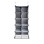 Household Essentials Hanging Cotton Blend and Plastic Closet Shoe Organizer with 10 Storage Compartments, Denim (HE1063)~#|#~A1A2A6E6-67CF-4C68-B08129C9DD97A815_sc7