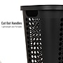 Mind Reader Slim Tapered Hamper with Lid, Plastic, Black (SWHAMP50-BLK)~#|#~A1A2BFD6-14DD-4118-B577A77870F4A55C_sc7