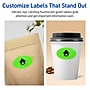 Avery Oval Multipurpose Labels, 1-1/8" x 2-1/4", Neon Green, 210/Pack (94054)~#|#~A1A3C1A3-D829-4583-9124B1D7AB8CB940_sc7