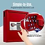 AdirOffice 40 Key Electronic Keypad Cabinet, Red (680-40-RED)~#|#~A1AC1C22-5144-4BAD-9B349750E87F78AA_sc7