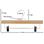 Nahanco 14" Bamboo Pant Hanger, Chrome Hook, 50/Pack (21414RC)~#|#~A1ADF586-BFE3-4F65-ACC7394E6BAF45D5_sc7