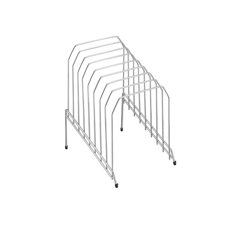 Staples Metal Incline Sorter, Chrome (10853) image 1