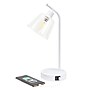 Simple Designs Sleek Essentials LED Desk Lamp, 15.75", with USB Ports, White (LD1074-WHT)~#|#~A1B0CDEA-2AB5-4B8B-818FF1C6EAD075DB_sc7