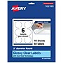 Avery Laser/Inkjet Round Multipurpose Labels, 3" Dia., Glossy Clear, 60 Labels/Pack (94513)~#|#~A1B22052-E0E7-41BB-A901DAF84FE0DC0A_sc7