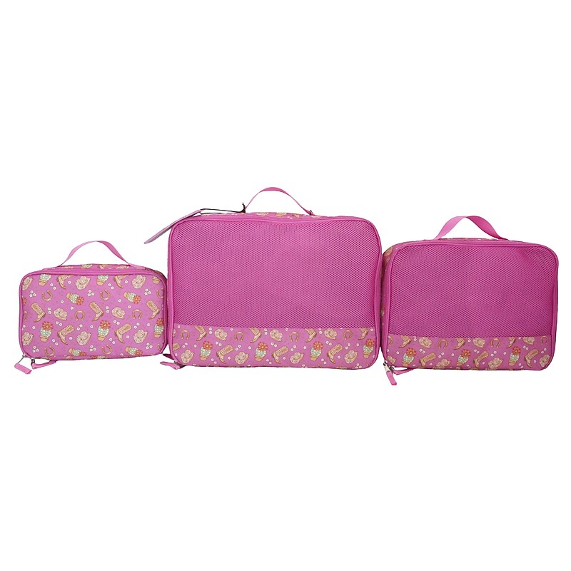 Bioworld Cowboy Print 4-Piece Polyester Packing Cube Set (PAA8444PLBPP00) image 1