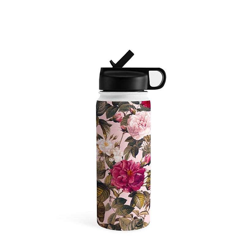 DENY Designs Rose Garden V by Burcu Korkmazyurek Stainless Steel Double Wall Insulated Water Bottle, 18 oz. (81069-WBTL05) image 1