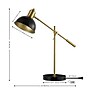 Safavieh Amur 24" LED Table Lamp with USB Port, Black/Brass Gold (TBL4456A-U)~#|#~A1BE8340-D719-4E4A-9A27643290D75EFF_sc7