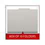 Medical Arts Press Pressboard Classification Folder, 2-Dividers, 2" Expansion, Letter Size, Gray, 10/Box (DV-T42-26-3GRY-PKT)~#|#~A1C27CFC-5533-49A5-8ED8455865C46931_sc7