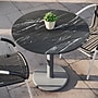 Flash Furniture TopGuard 31.25" Round Wood Dining Table with Round Base, Black Faux Marble/Silver Base (STRD31BMATR18S)~#|#~A1C64DA0-1177-4525-A0CAA2DE44961479_sc7
