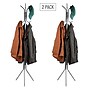 Mind Reader Alloy Collection Coat Rack with 8 Hooks, Silver, Metal, 2/Set (2CRACK11-SIL)~#|#~A1CDEA01-5247-43D0-91F81BC5D662F8D0_sc7